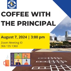 Coffee with the Principal Image English